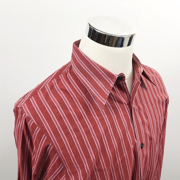 Hugo Boss Other - Hugo Boss Mens Large Red White Striped Luxury